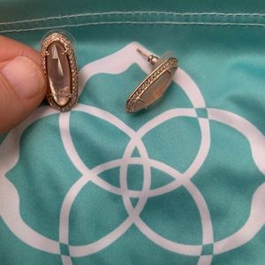 Kendra Scott rose gold earrings